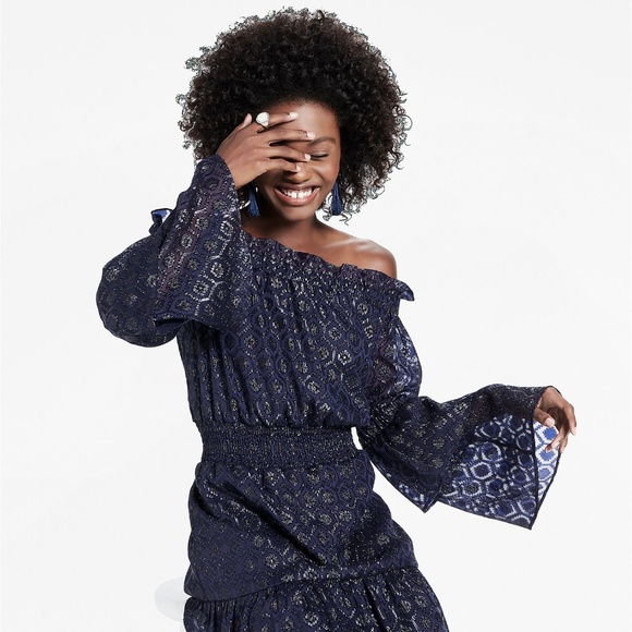 Lucky Brand Dresses & Skirts - Lucky Brand Off The Shoulder Sparkle Dress